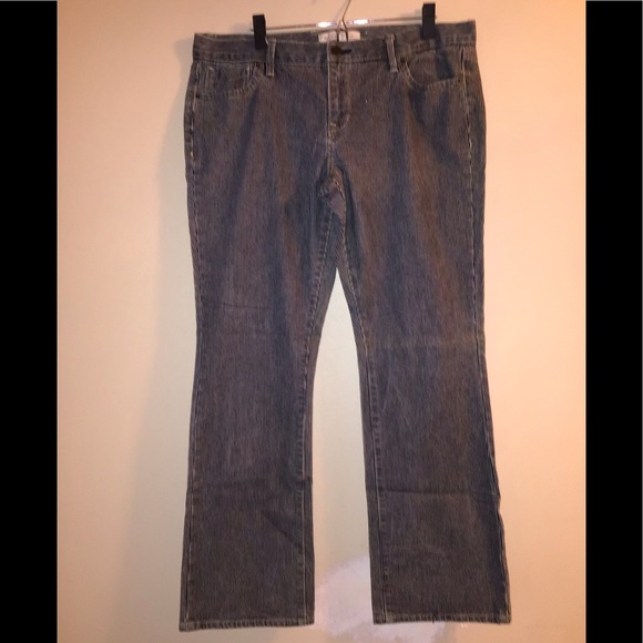 Old Navy Denim - Old Navy mid-rise blue jeans with white stripe